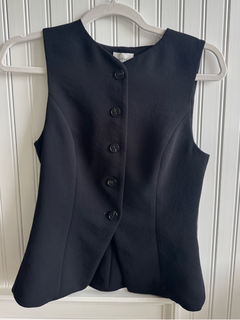 Aritzia Wilfred Regal Vest in Black Size 12 - Picture 6 of 11